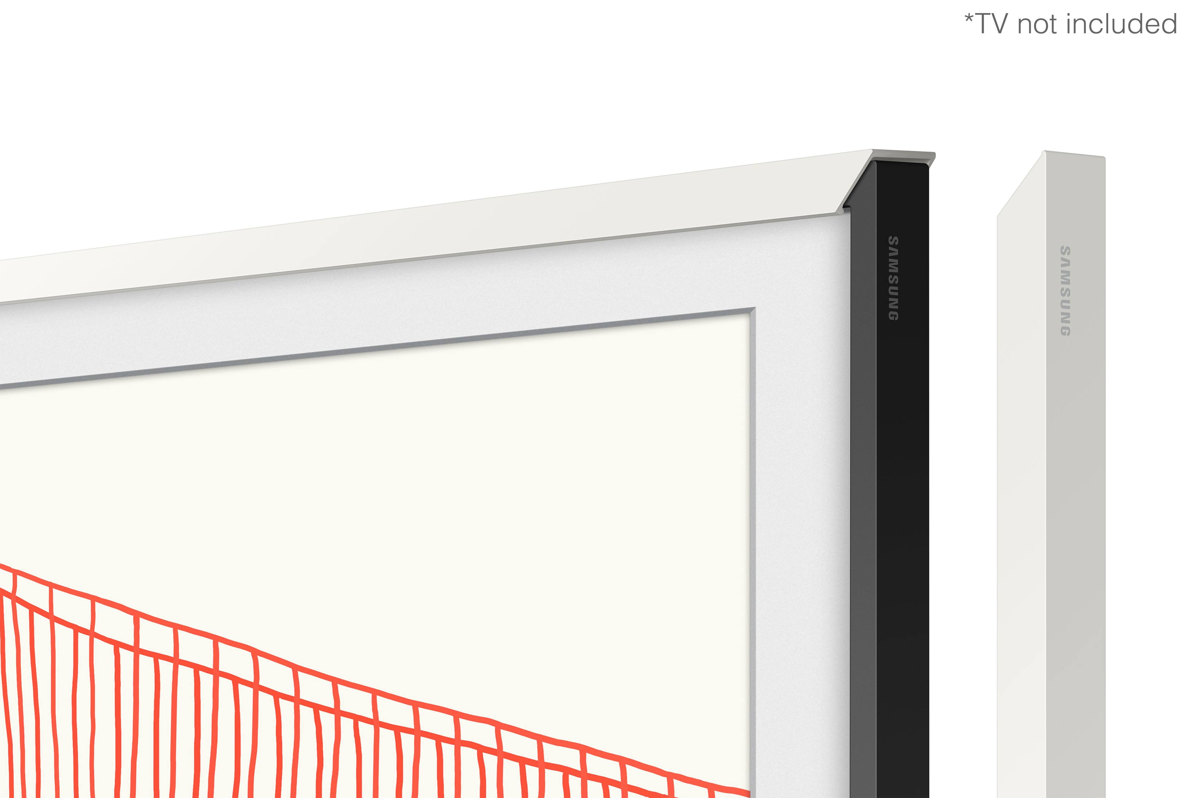 Alt View Zoom 13. Samsung - 85" The Frame Customizable Bezel - Modern White.