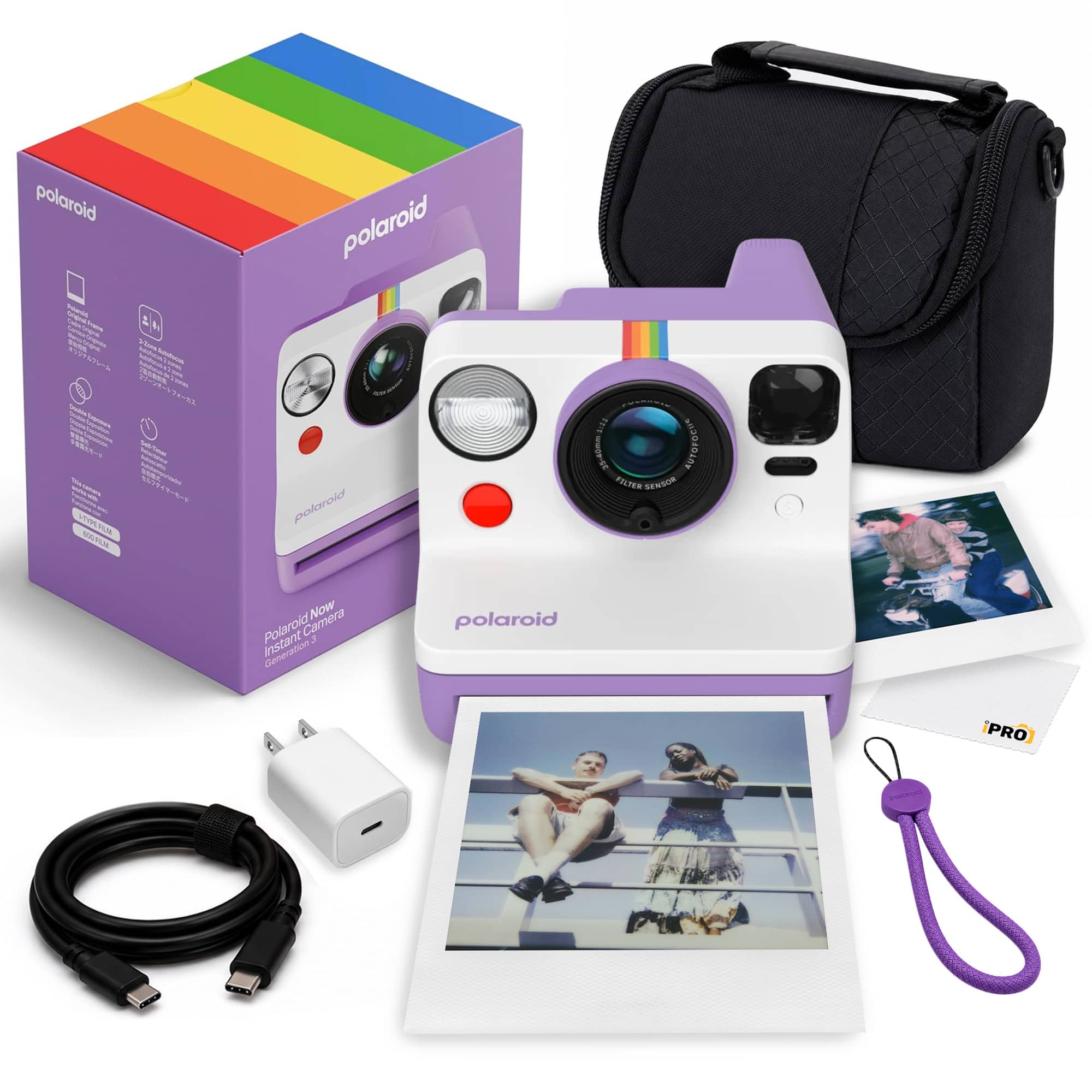 Polaroid - Now Generation 3 iType Instant Camera ( More - Purple