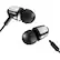 Front. V-MODA - Faders Wired Earplugs - Gunblack.