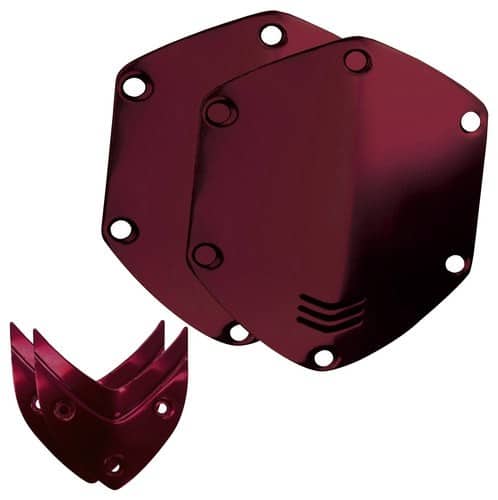 Front Standard. V-MODA - Metal Shield Kit for Crossfade Over-Ear Headphones - Crimson Red.