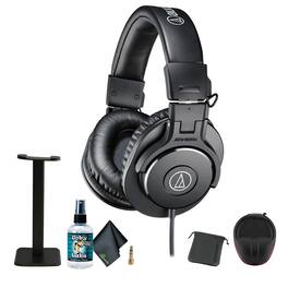 Audio-Technica - ATH-M30x Professional Studio Monitor Headphones, Headphone stand