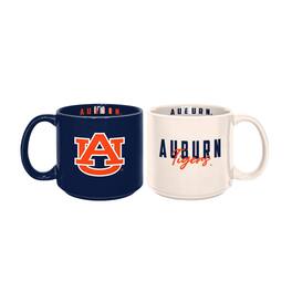 Logo Brands - Auburn Tigers 2-Pack 15oz. Stackable Mug Set - Multicolor