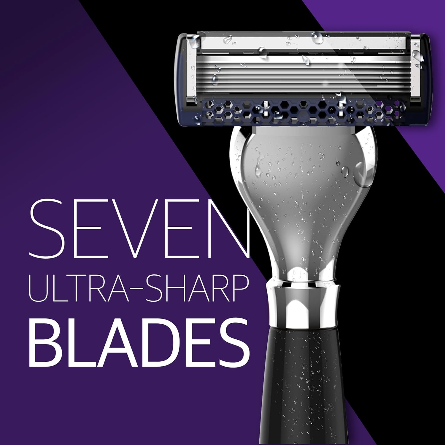 SEVEN ULTRA-SHARP BLADES