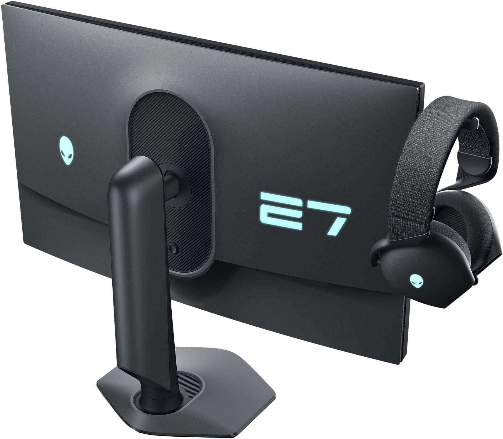 Alt View 20. Alienware - AW2725QF 27" IPS LED 4K UHD 180Hz .5-ms G-SYNC Dual-Resolution Gaming Monitor with HDR (HDMI, DisplayPort) - Black.