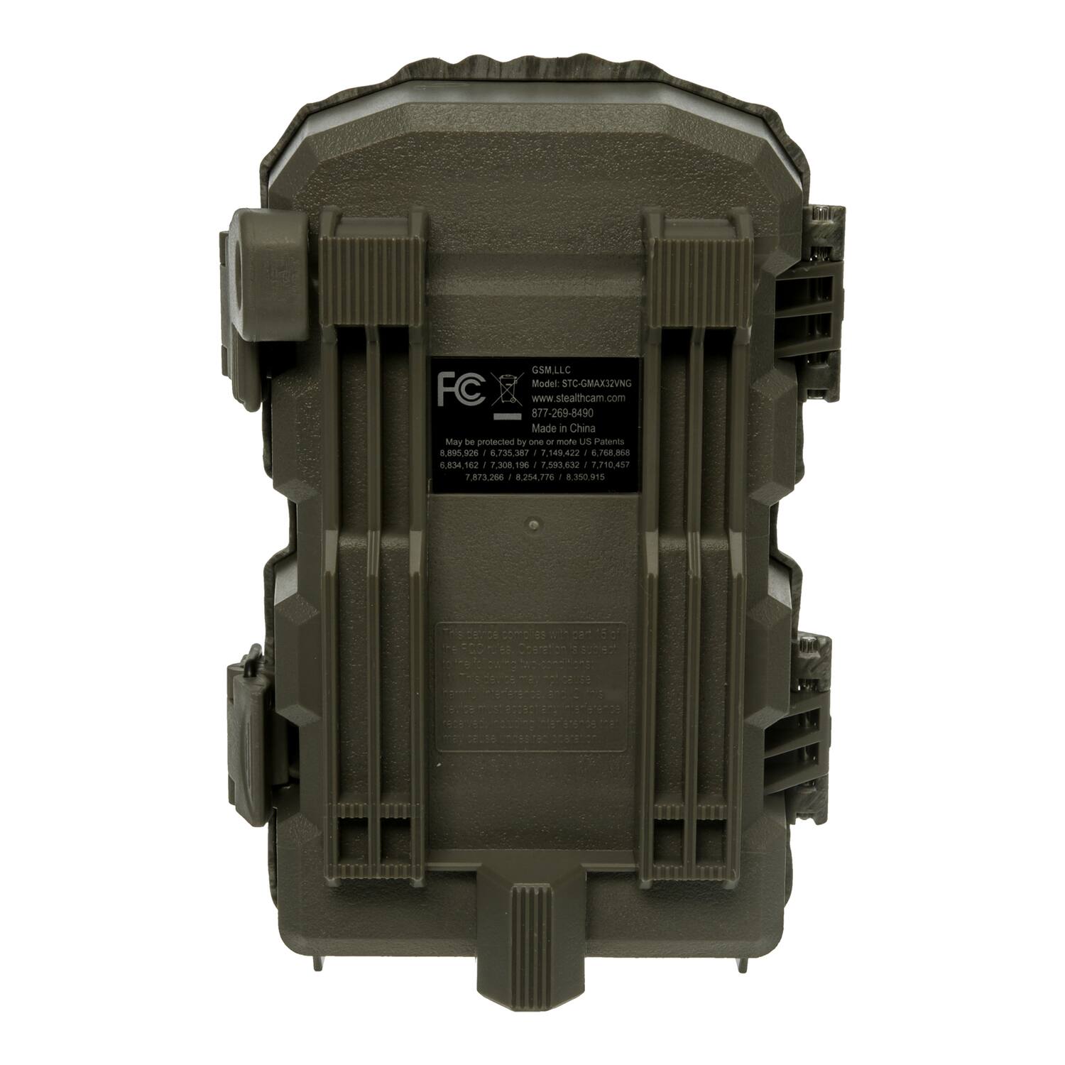 GSM, LLC  
Model SCGMARIZNG FC  
www.stealthcam.com  
877-269-8490  
Made in China  
May be protected by one or more US Patents  
8,955,629 / 8,735,387 / 7,549,422 / 8,341,620 / 7,308,196 / 7,593,832 / 7,710,457 / 7,873,266 / 8,257,766 / 8,350,915