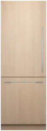 Fisher & Paykel - 15.9 cu. Ft Column Bottom Mount Refrigerator Freezer Panel Ready Ice and Water LH - Custom Panel Ready
