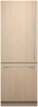 Fisher & Paykel - 15.9 cu. Ft Column Bottom Mount Refrigerator Freezer Panel Ready Ice and Water LH - Panel Ready