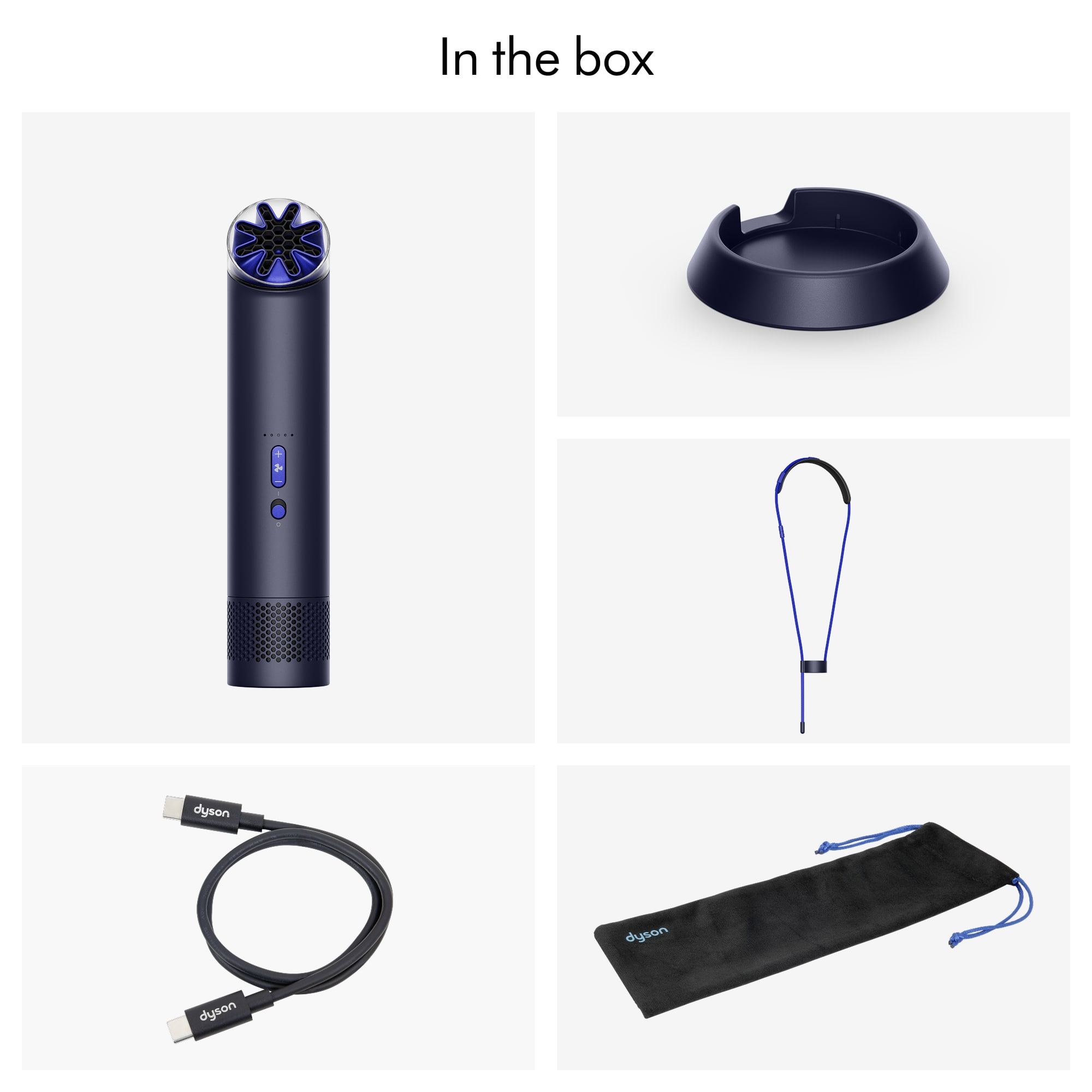 Dyson HushJet Mini Cool Fan Ink/Cobalt 641008-01 - Best Buy
