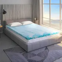 Bestier 3" Cooling Gel Memory Foam Mattress Topper - Queen - Front_Zoom