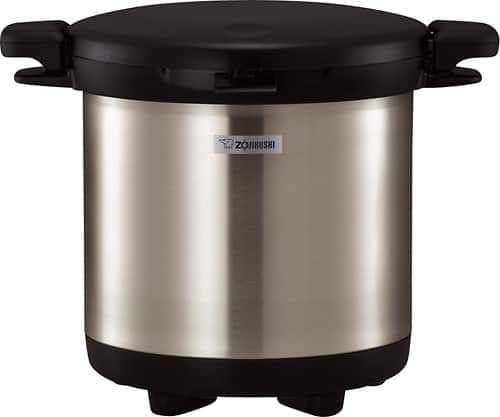 Front Standard. Zojirushi - 2 Gal. Thermal Vacuum Cooking Pot - Stainless-Steel.