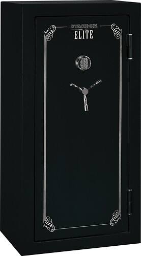 Angle Standard. Stack-On - Elite 24-Gun Safe - Black.