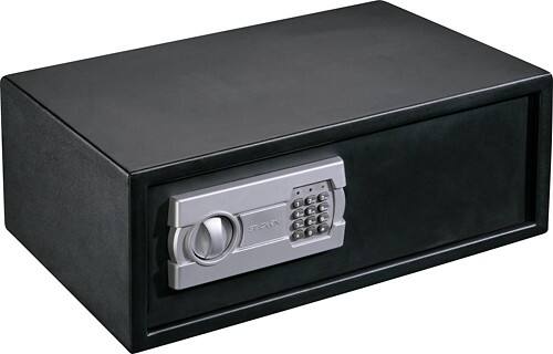 Angle Standard. Stack-On - Extra-Wide Safe with Electronic Lock - Black.