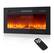 Front. GARVEE - 36" Ultra-Thin Electric Fireplace, Recessed/Wall Mounted, 1500W Heater, Multicolor Flame, Remote & Touch Screen - Black.