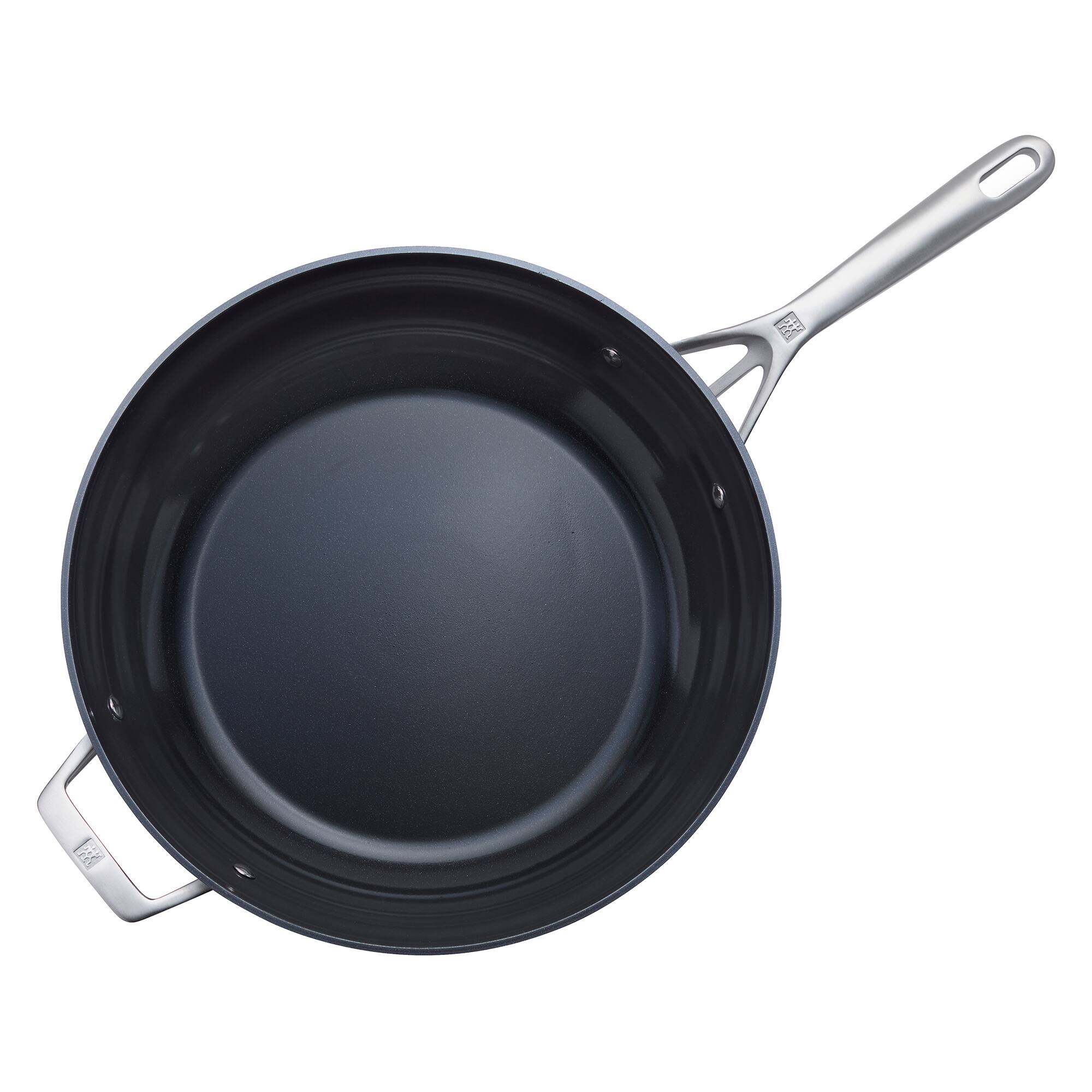 Alt View 1. ZWILLING - ZWILLING Motion Ceramic Hard Anodized 5-qt Aluminum Nonstick Deep Fryer. - Black.