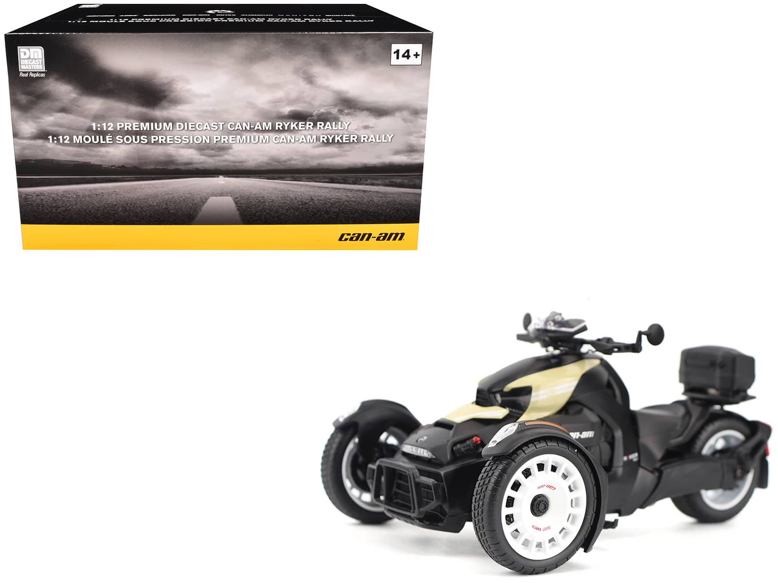 Can-Am Ryker Rally 3-Wheel Motorcycle Sand Storm and Black 1/12 Diecast Model by BRP Models price history on PriceWatchPro