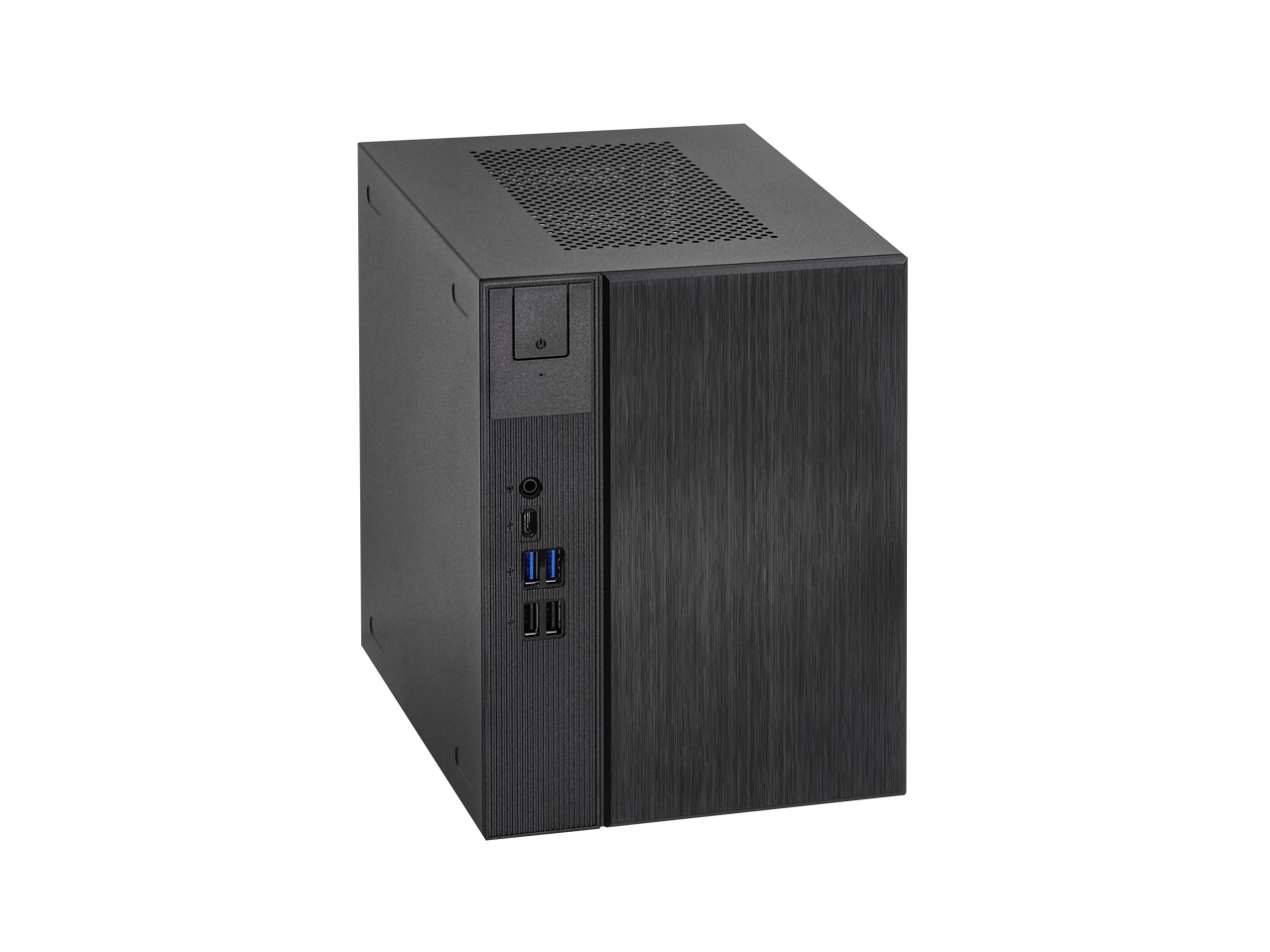 Alt View 1. ASRock - ASRock DeskMeet X600 Barebone Mini PC, AMD AM5 Ryzen 9000/8000/7000, 65W, 4x DDR5 7200+MHz.