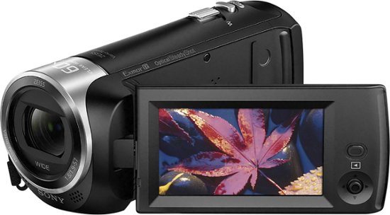 Angle Zoom. Sony - Handycam CX405 Flash Memory Camcorder - Black.