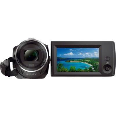 Sony Handycam CX405 Flash Memory Camcorder Black HDRCX405/B Open
