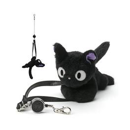 Enesco - Kiki's Delivery Service Jiji 3.5" Retractable Plush Key Holder - Black