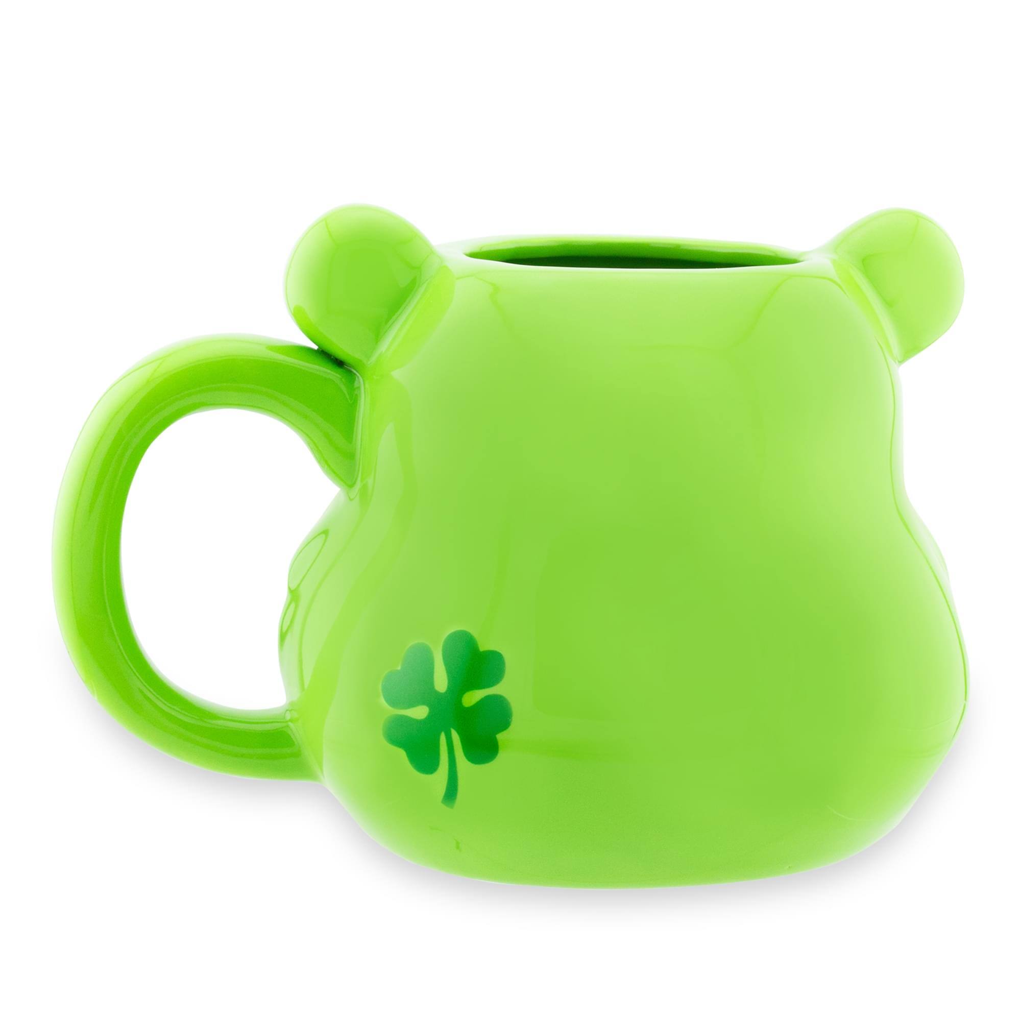 Alt View 1. Silver Buffalo - Care Bears Good Luck Bear 3D Sculpted Ceramic Mug | Holds 20 Ounces - Green.