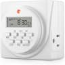 BN-LINK - 7 Day Indoor Heavy Duty Digital Programmable Timer, Dual Outlet, 120V/60Hz, ETL Listed - White