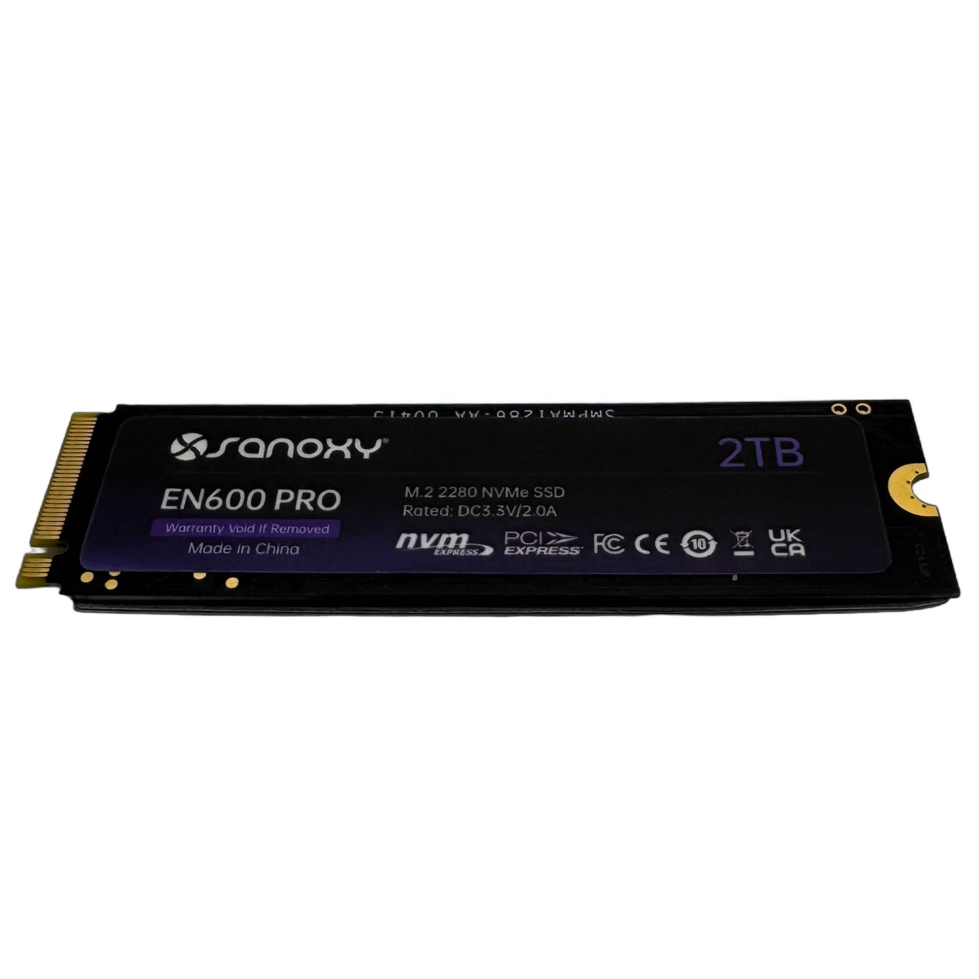 Sanoxy 2TB NVMe M.2 SSD – Ultra Fast PCIe Gen3 x4 Solid
