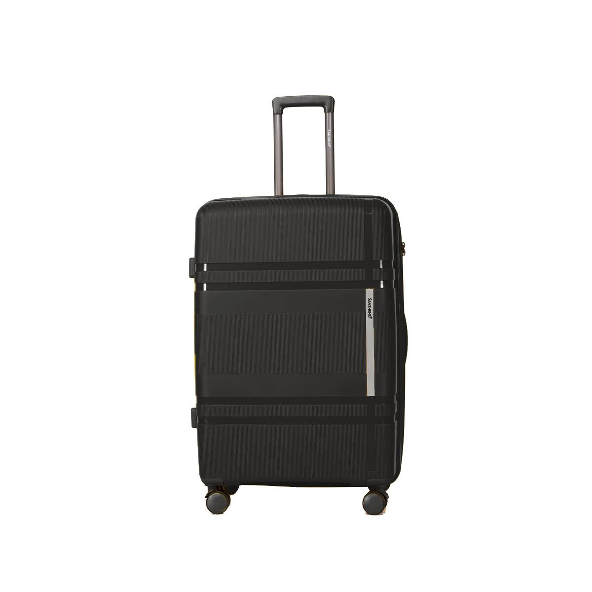 Alt View 1. APRILSOUL - Expandable Hard Shell Luggage Set with Rotating Wheels suitable for carry on - Black.