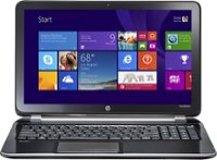Front Standard. HP - Pavilion TouchSmart 15.6" Touch-Screen Laptop - 4GB Memory - 500GB Hard Drive - Anodized Silver/Sparkling Black.