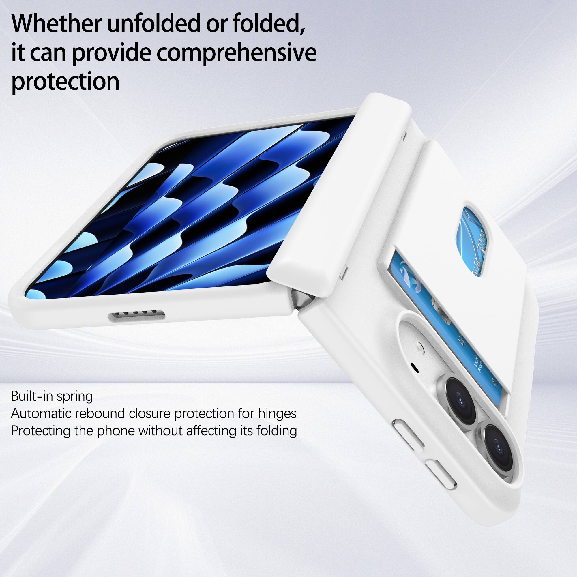 Whether unfolded or folded, it can provide comprehensive protection

Built-in spring
Automatic rebound closure protection for hinges
Protecting the phone without affecting its folding
