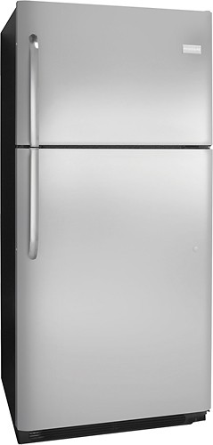 Frigidaire 20.6 Cu. Ft. Top-Freezer Refrigerator Stainless-Steel/Black ...