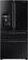 Front Standard. Samsung - 28.15 Cu. Ft. 4-Door French Door Refrigerator with Counter-Height FlexZone Drawer - Black.
