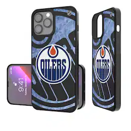 Keyscaper - NHL - Edmonton Oilers Bump Case with 8.2ft Drop Protection - 13 Pro Max - Multicolor