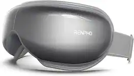 Renpho - Eyeris 1 Eye Massager: Heat, Bluetooth Music, Customizable. Ideal for Salon, Spa, Travel, Work - Gray