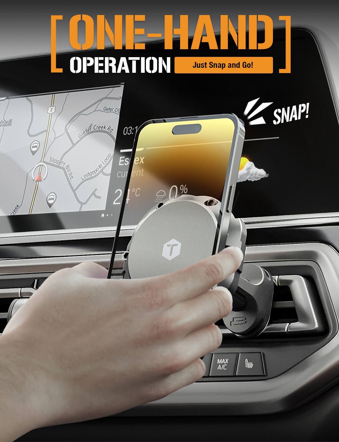 [ONE-HAND] OPERATION  
Just Snap and Go!  
SNAP!