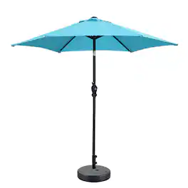 Ainfox - 7.5ft Patio Umbrella With Argyle umbrella base - Blue