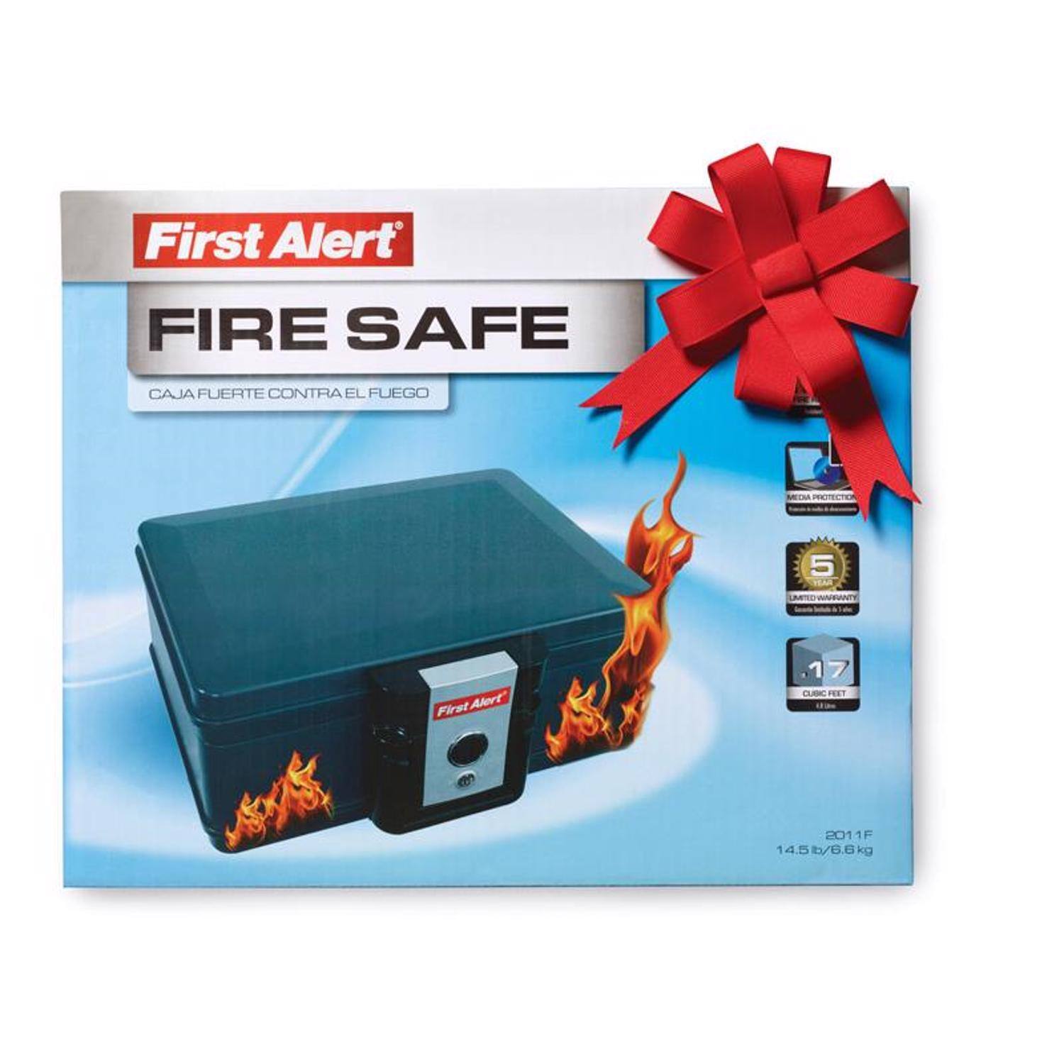 First Alert FIRE SAFE CAJA FUERTE CONTRA EL FUEGO ETSA 5 UMFECAMRANTY Firet Abert 1 CLBBC PEAT 2011F 145 1 b/6.6kg kg