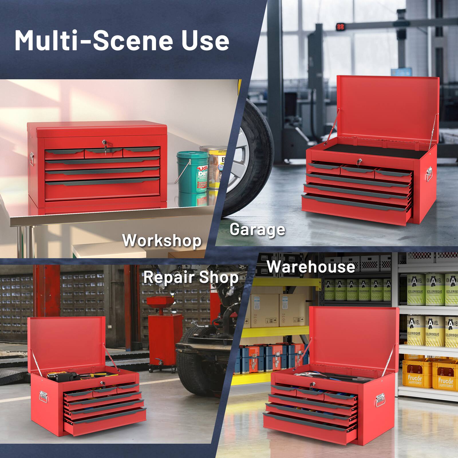 Multi-Scene Use

- Workshop
- Garage
- Repair Shop
- Warehouse