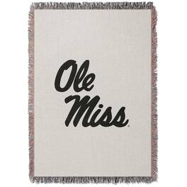 Chad & Jake - Ole Miss Rebels Woven Blanket - White