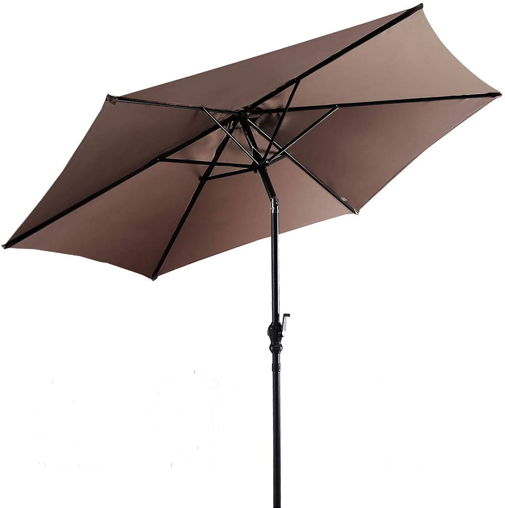 Alt View 7. Costway - Costway 10ft Patio Umbrella Outdoor W/ 59 LBS Heavy-Duty Round Umbrella Stand - Tan.