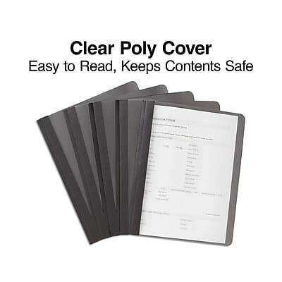Clear Poly Cover  
Easy to Read, Keeps Contents Safe
