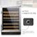 Alt View 21. Lanbo - 44 Bottle Compressor Dual Zone Wine Fridge with Recessed Interior LED Lighting - Black.