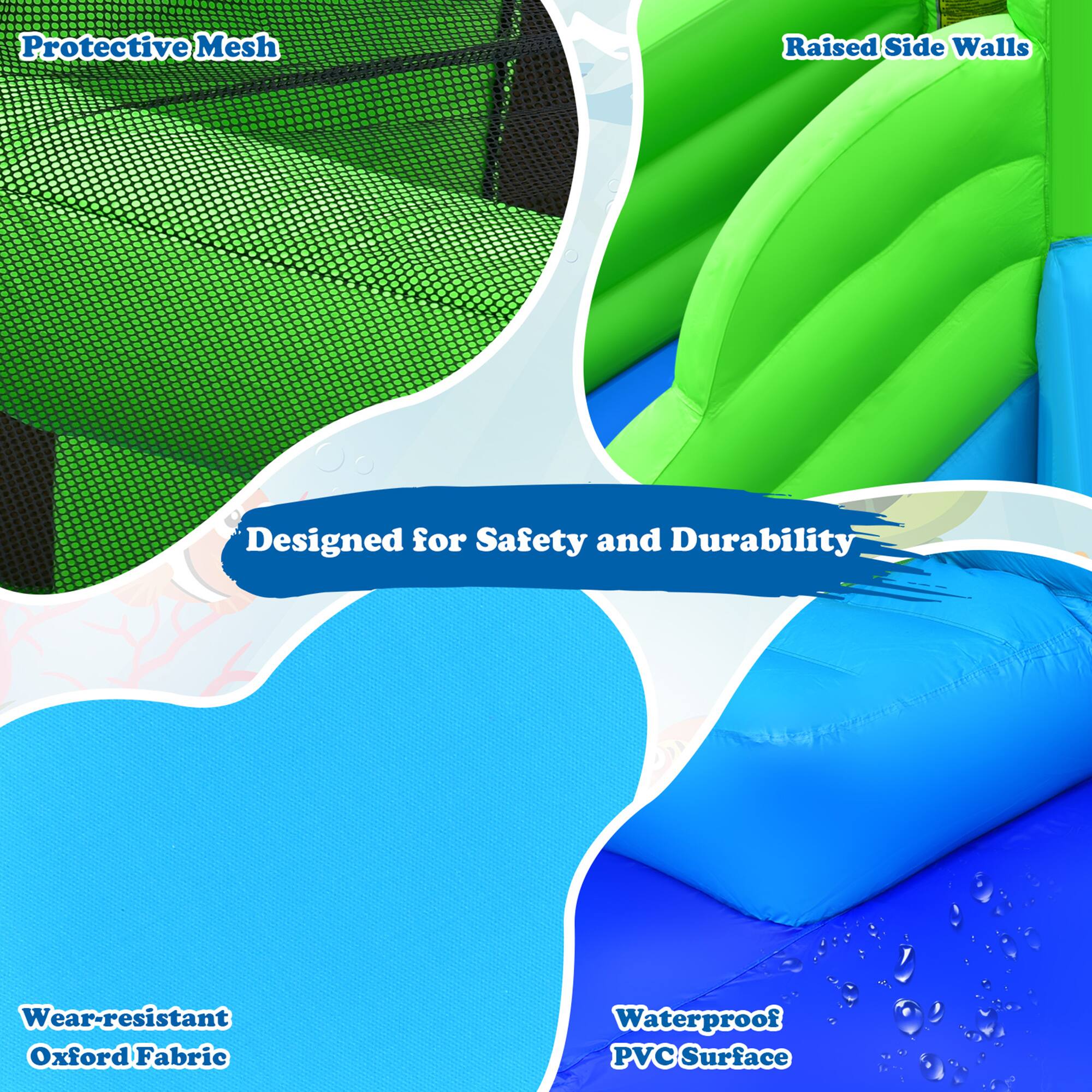 - Protective Mesh
- Raised Side Walls
- Designed for Safety and Durability
- Wear-resistant Oxford Fabric
- Waterproof PVC Surface