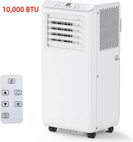 GARVEE - 10000 BTU(ASHRAE) / 6500 BTU (SACC) Portable Air Conditioner -450 Sq.Ft with Installation Kit