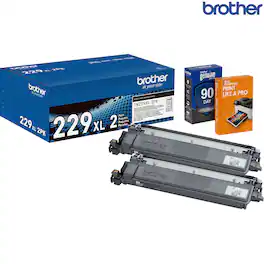 Brother - TN229XL2PK Black High-Yield Toner Cartridge with Deco Essentials Printer eBook, for MFCL3780CDW, MFCL3765CDW, HLL3280CDW