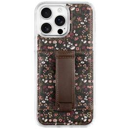 Walli Cases - Phone Case with Wallet and Finger Strap for iPhone 16 Pro Max - Twilight Blossom