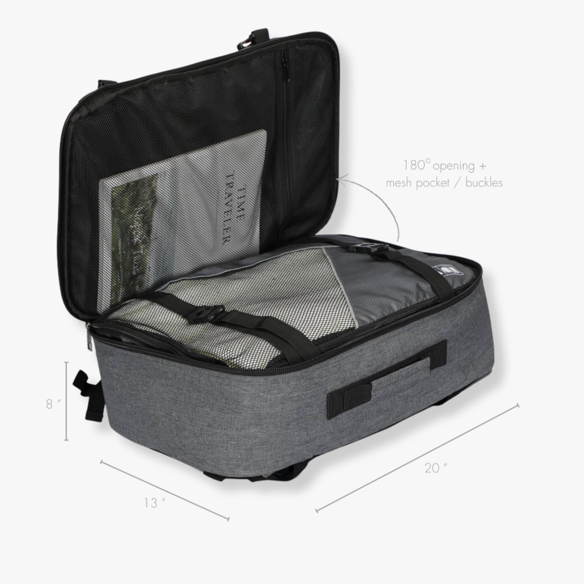 VX
VISAY
180° opening + mesh pocket / buckles
MA
8"
20"
13"