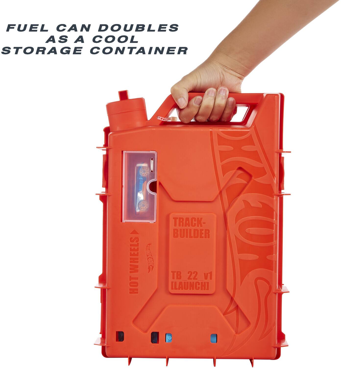 FUEL CAN DOUBLES AS A COOL STORAGE CONTAINER

HOT WHEELS TRACK-BUILDER TB 22 V1 [LAUNCH]
