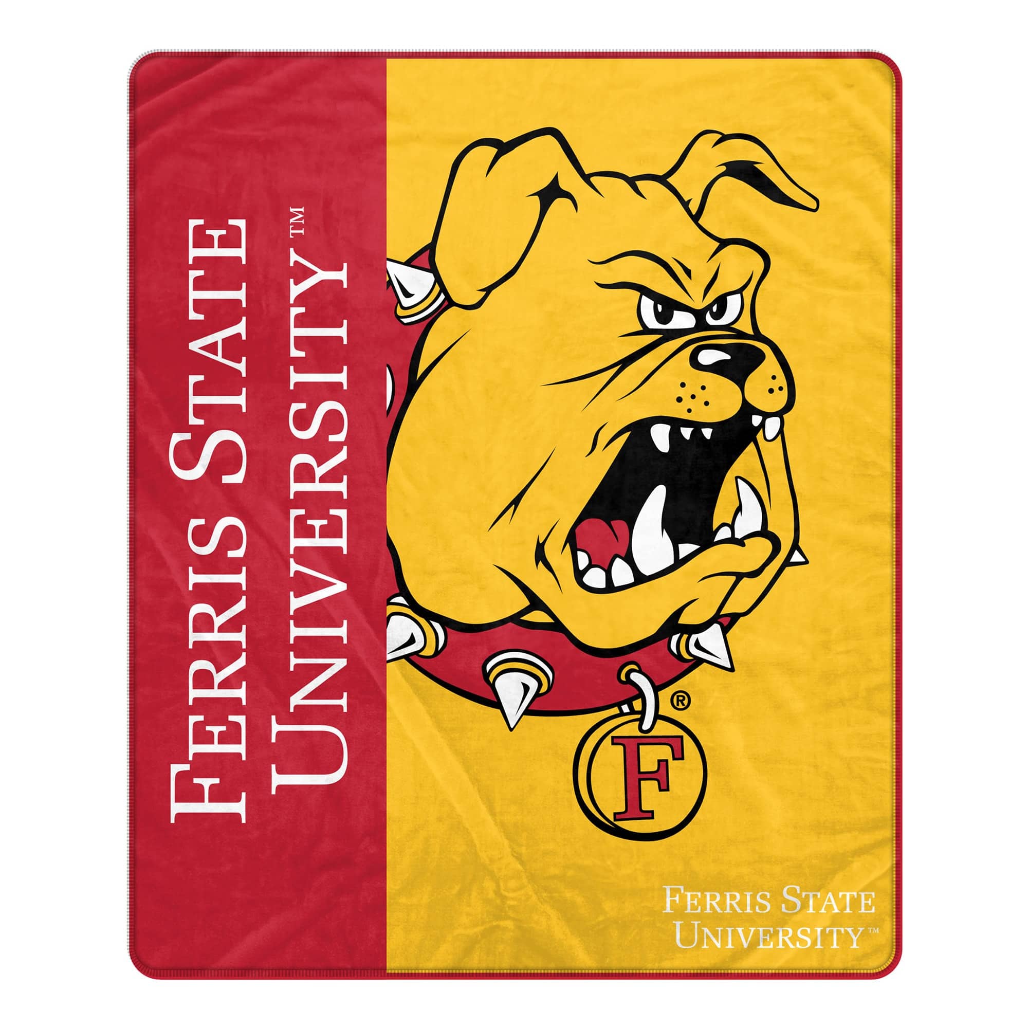 Pegasus - Ferris State Bulldogs 50" x 60" Endzone Ultra Soft Throw Blanket - Multicolor