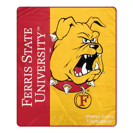 Pegasus - Ferris State Bulldogs 50" x 60" Endzone Ultra Soft Throw Blanket - Multicolor