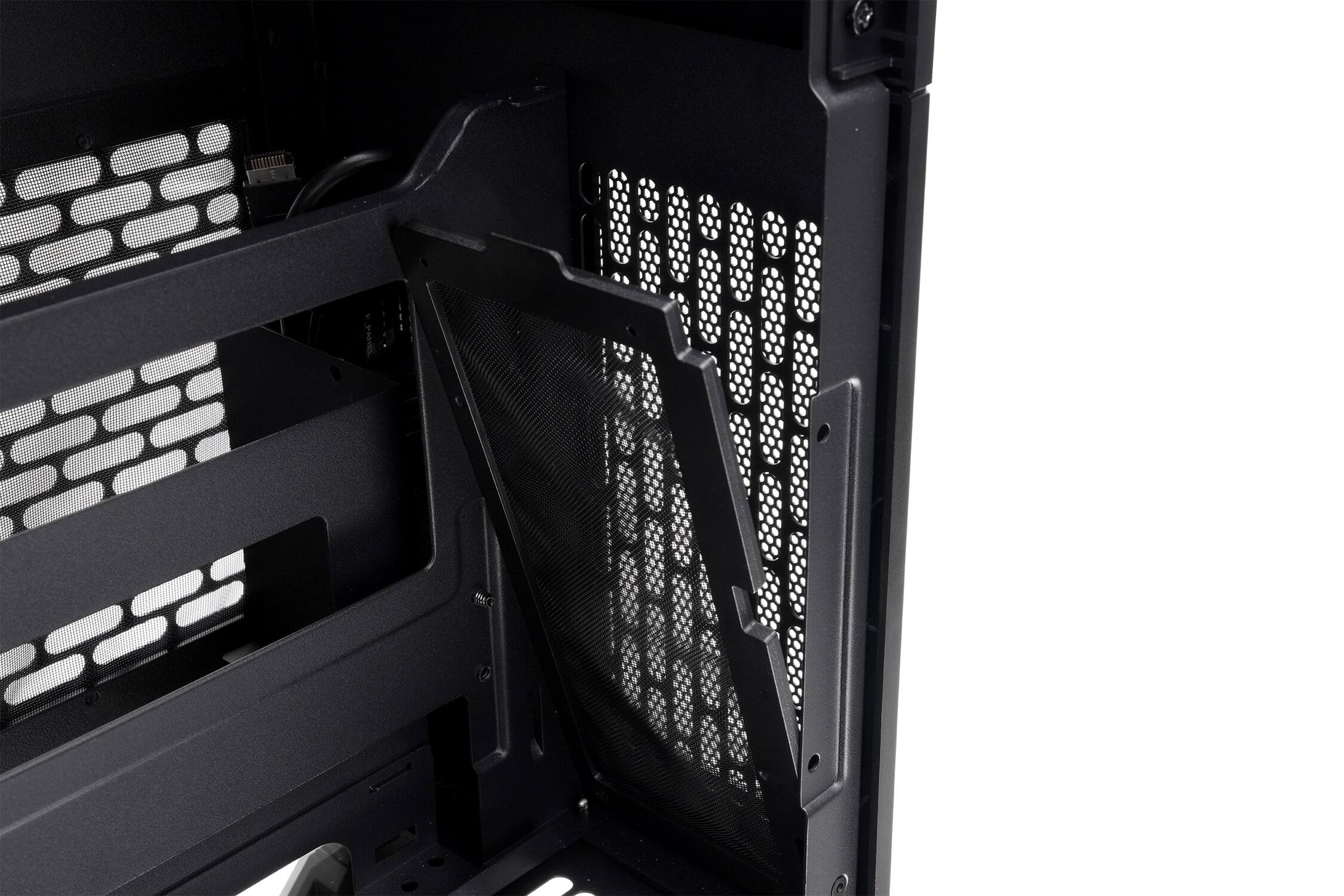 Alt View 11. Thermaltake - TR100 SFF mITX Mini Tower PC Case with PCIe 4.0 Riser Cable Included - Black.